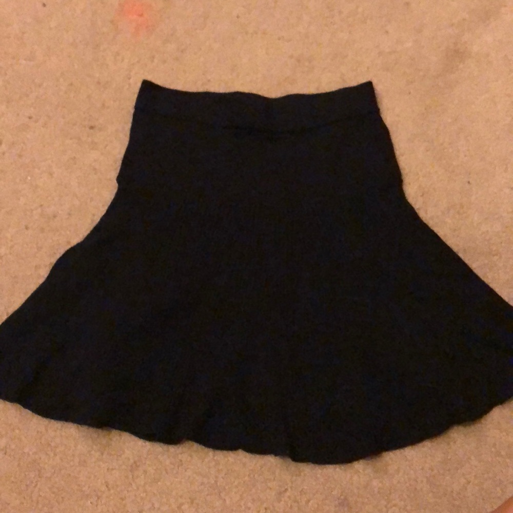 High waisted knit skirt